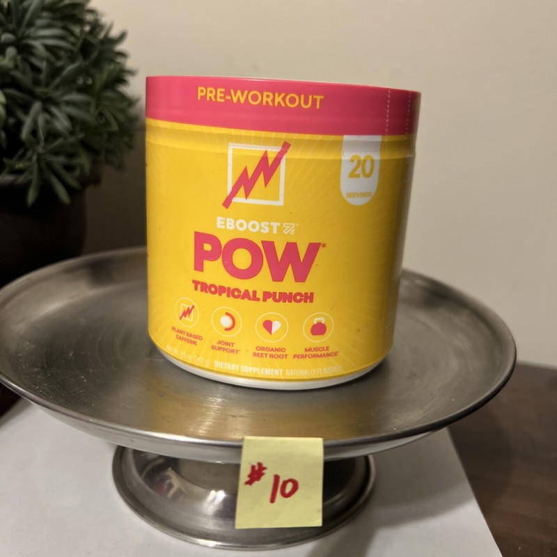 VitalizeLabs Eboost POW Pre-Workout Tropical Punch 242 grams