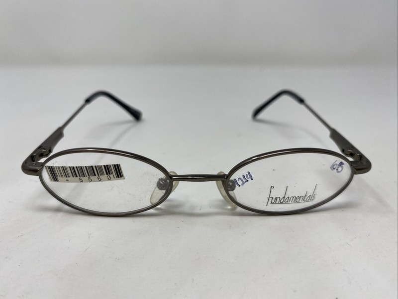 Fundamentals F500 GM 41-16-120 Gunmetal Metal Full Rim Eyeglasses Frame /B69
