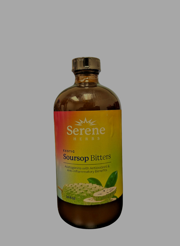 Soursop Bitters, 100% Pure Natural Organic Detox Herb 16 oz