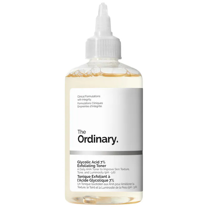 The Ordinary Glycolic Acid 7% Exfoliating and Brightening Daily Toner,2 SIZES