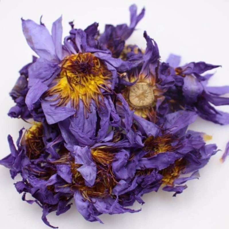 100% Natural Organic Blue Lotus Nymphaea Caerulea Ceylon Dried Herbal Flowers gallery