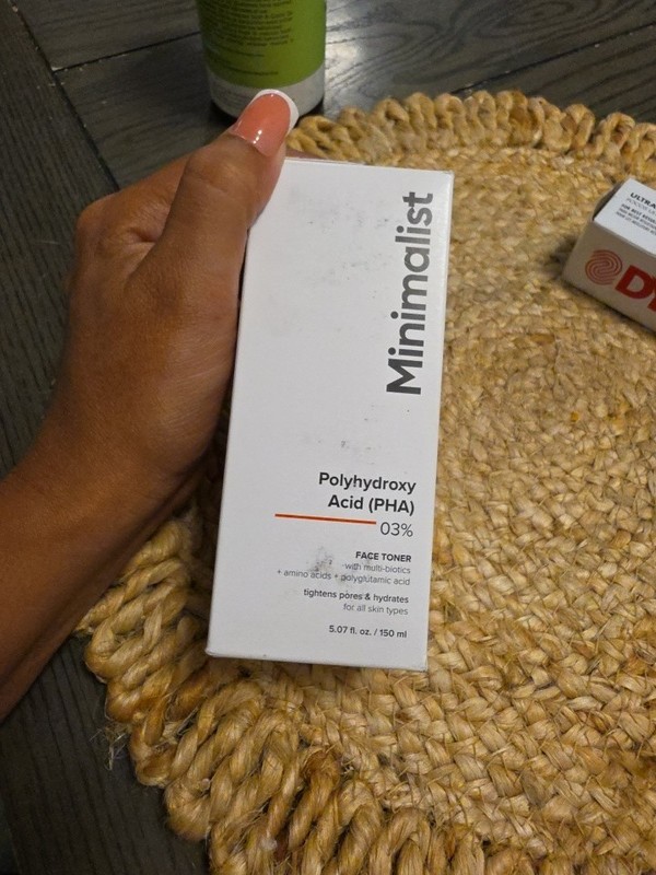 Minimalist Polyhydroxy Acid PHA Face Toner 5 Oz. Exp 10/2026