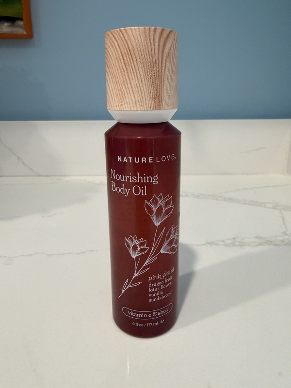 Nature Love Nourishing Luxury Body Oil PINK CLOUD Vitamin E &Shea 6 Fl OZ
