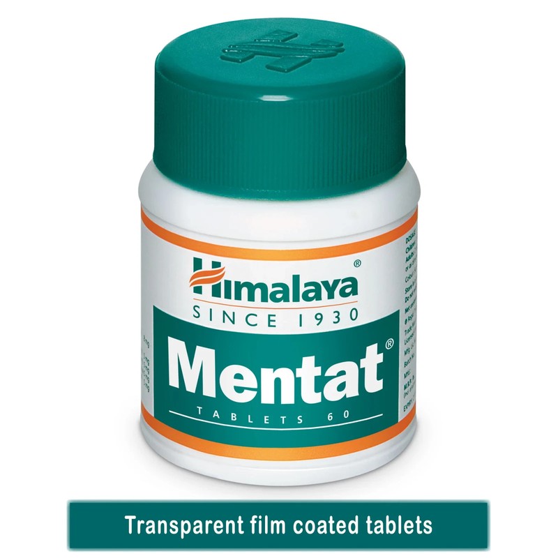Himalaya Mentat Tablet Pack of 3 | Herbal Brain Support | Exp 09/2028 | Natural gallery