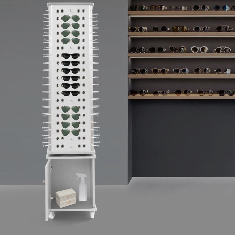 Sunglasses Display Stand For 152 Eyeglass Holder Sunglass Rack Floor-standing gallery