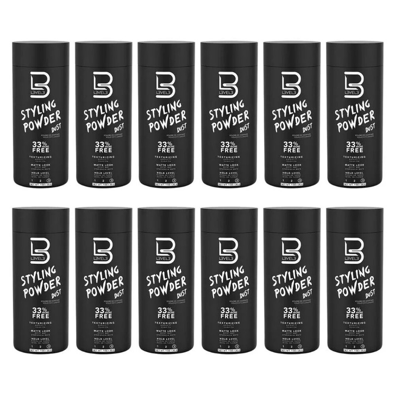 L3VEL3 Styling Powder Dust /Texturizing/Matte Look/Hold Level3 (12 PACK)