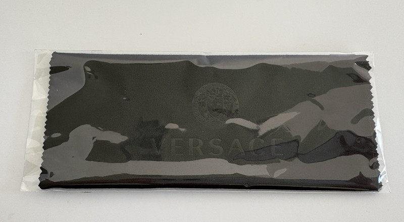 Versace Black Leather Hard Clamshell Sunglasses Eyeglasses Case With Cloth gallery