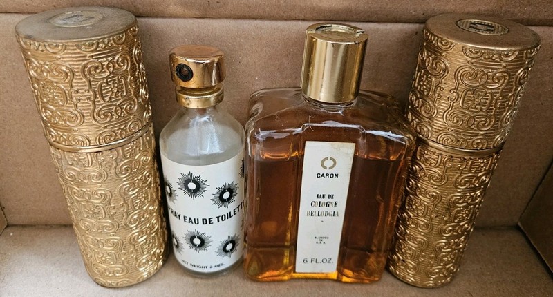 Vtg Caron Fleur de Bellodgia Eau De Cologne 6 fl oz 240 ml + Free Bottle USA