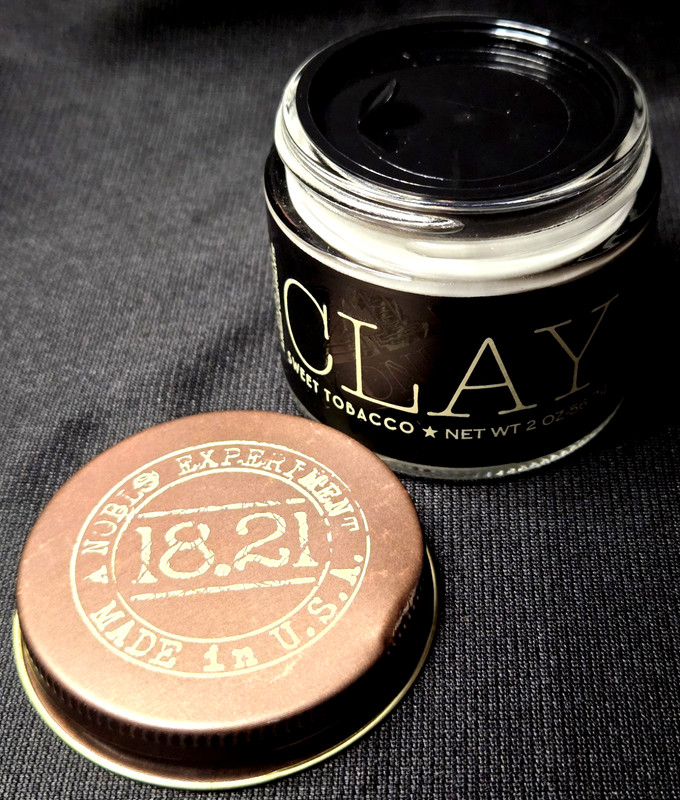 18.21 Man Made Hair Clay Sweet Tobacco Medium Hold No Shine 2oz USA New