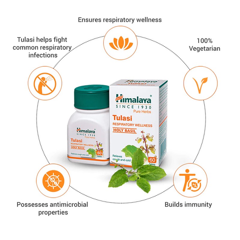 Herbals Tulasi Ayurvedic Relieves Cough Cold Qty 60 Tablets Free/Shipping gallery