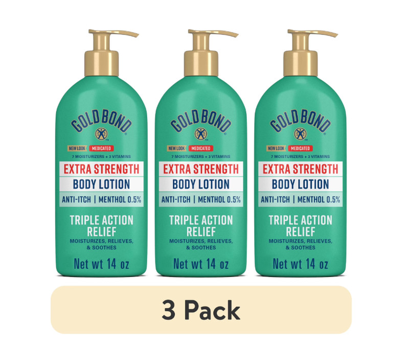 Gold Bond Medicated Body Lotion Extra Strength 14 Oz, 3pk