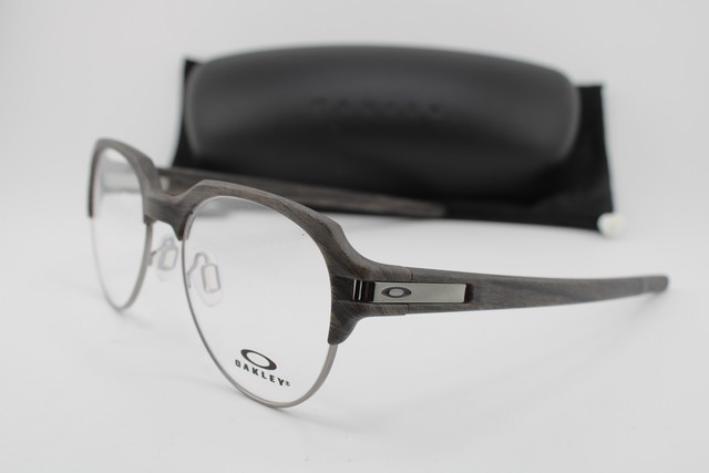 NEW OAKLEY OX8148-0452 STAGEBEAM WOODGRAIN AUTHENTIC EYEGLASSES 52-19
