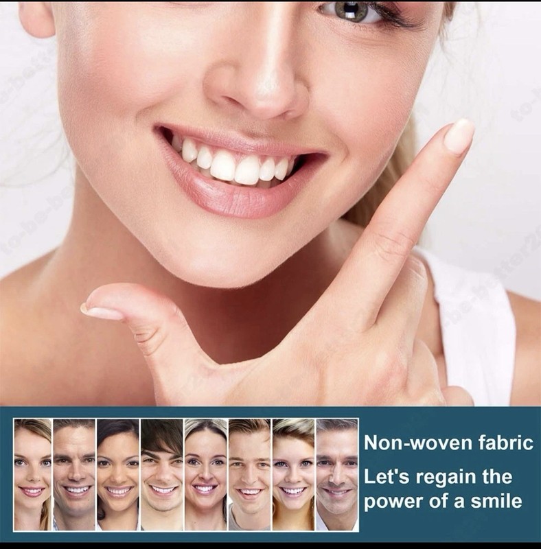 Soft Snap On False Teeth Upper & Lower Dental Veneers Dentures Tooth Cover Set gallery
