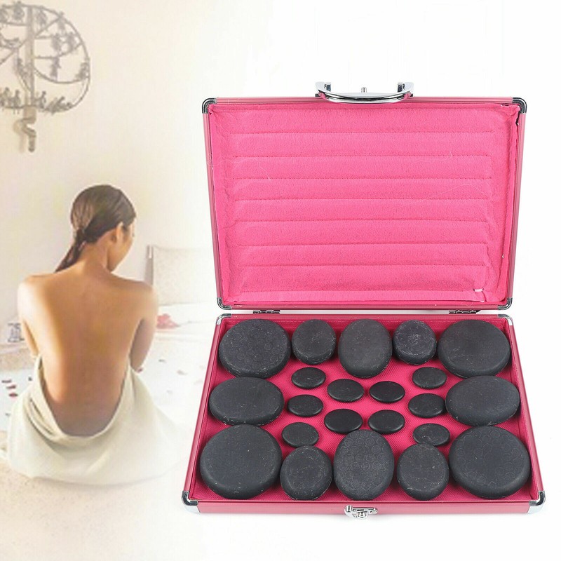 110-220V Hot Massage Stones Set Heating Box Universal Voltage Spa Therapy Quick