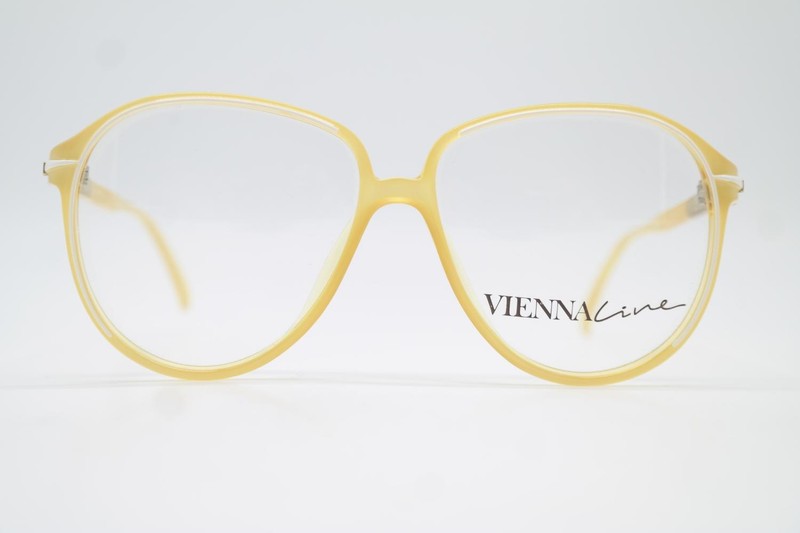 Vintage Glasses VIENNA Line 1362 Brown White Gold Oval Eyeglass Frame