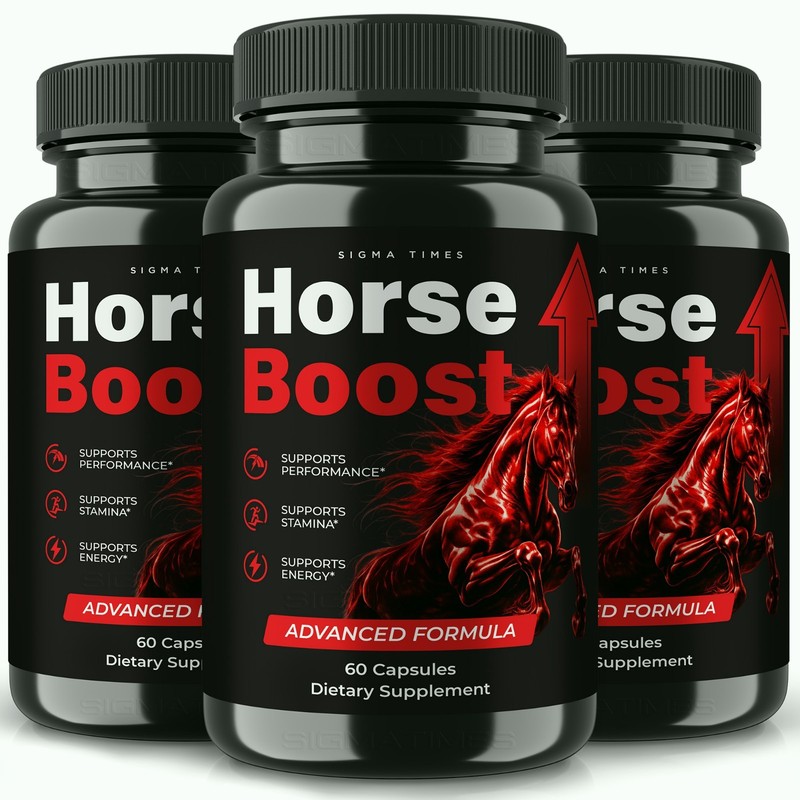 Horse Boost Capsules, HorseBoost Advanced Formula, Male Energy & Health – 3 Pack