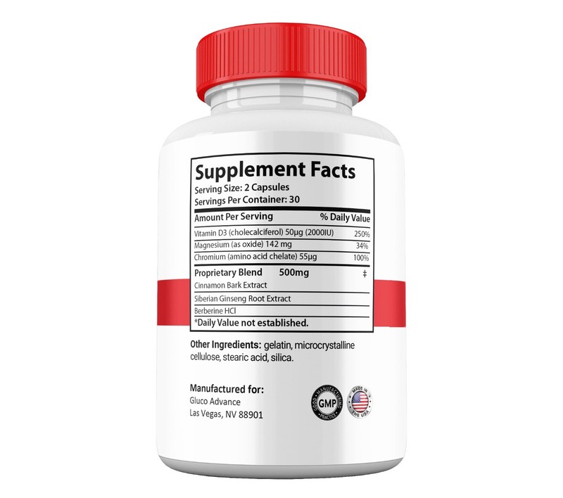 Gluco Advance Capsules, Max Strength Blood Support Supplement (10 Pack) gallery
