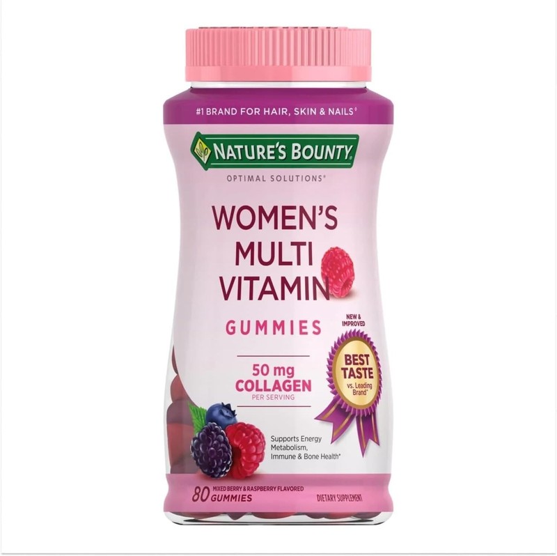 Women’s Multivitamin 80 Gummies 50mg Collagen Optimal Multi Vitamin Woman Health