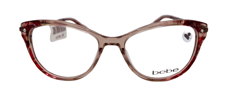 Bebe Women’s Eyeglasses Topaz Cat Eye Full Rim Frame Clear Demo Lens BB5181 200