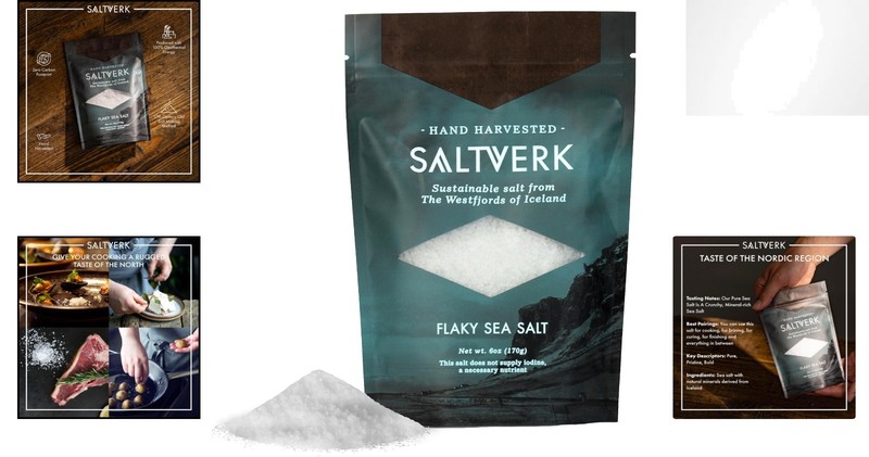 Natural Hand-Harvested Sea Salt Flakes, 6 Oz - Elevate Your Culinary Creations gallery