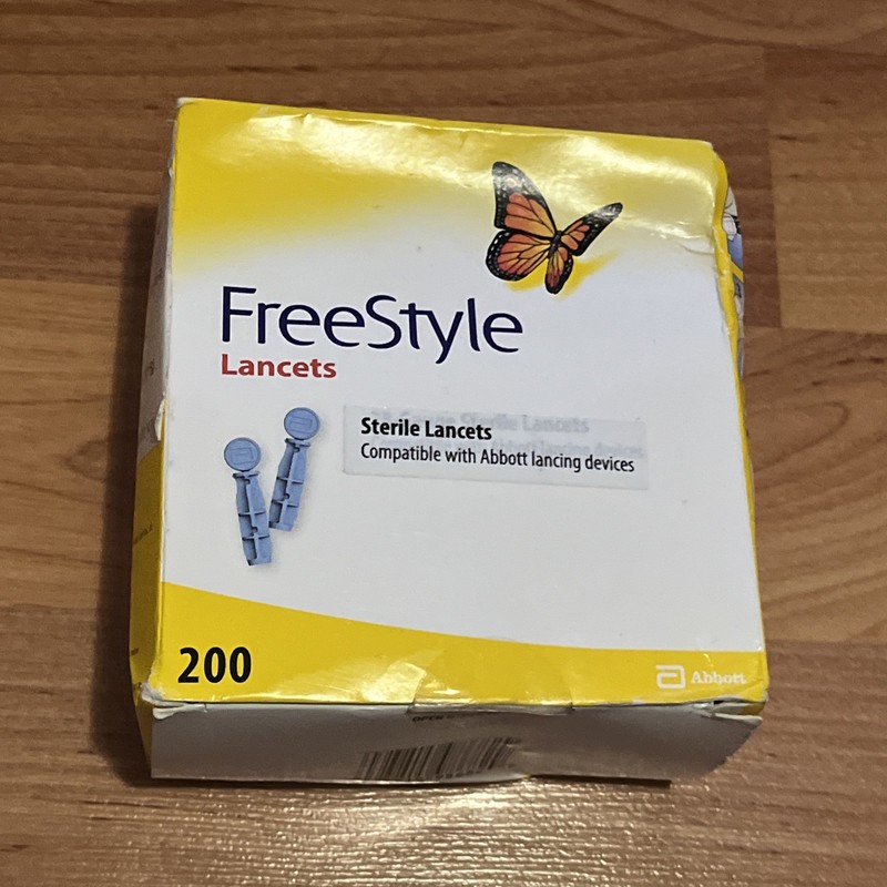 Abbott FreeStyle Lancets – 1 Box of 200 Lancets – Best By 02/2026 – Sealed/NEW