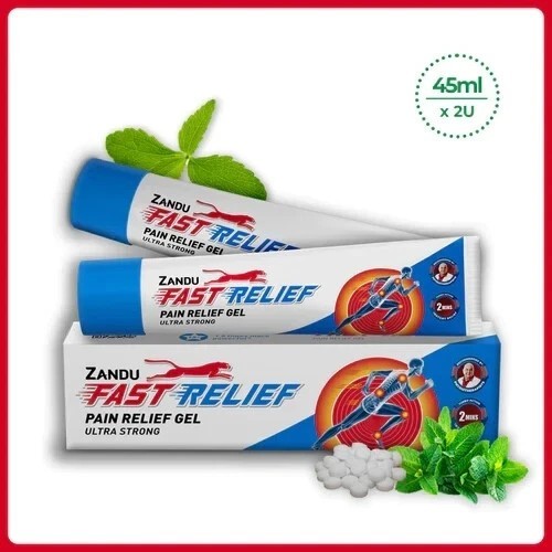3 x Zandu Fast Relief Gel ULTRA STRONG (45ml) Herbal Ayurvedic Pain Relief gallery