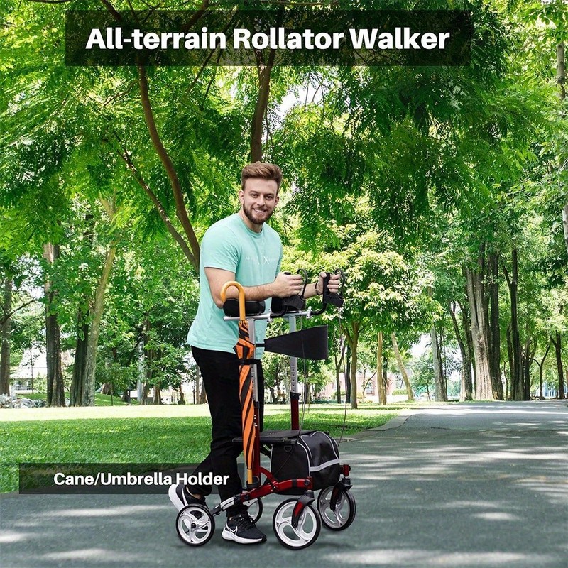 Unlicon Heavy Duty Upright Walker Medical Aluminum Rollator for Seniors gallery