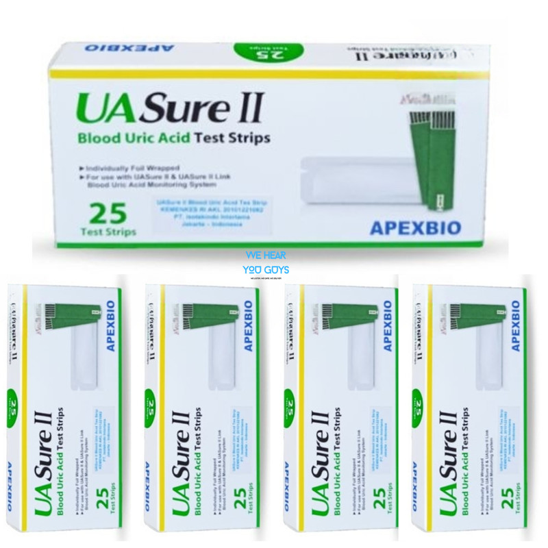 UASure II Uric Acid Test Strips. UA Sure. Box of 25. Free Shipping. Bonus 1 Box