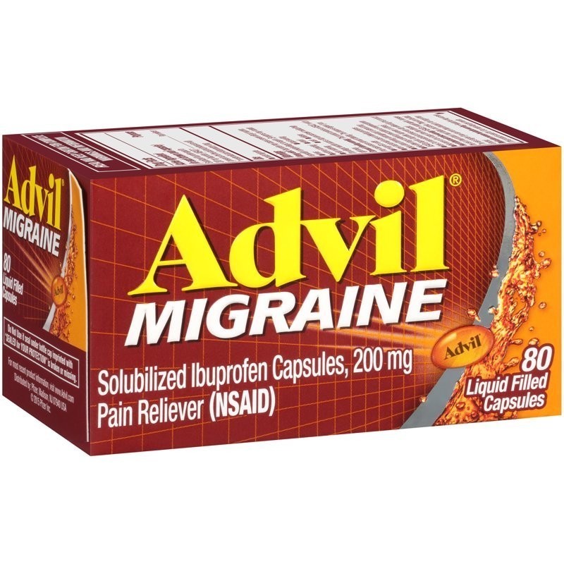 Pain Reliever for Headache Relief Liquid Filled Capsules 80 Count