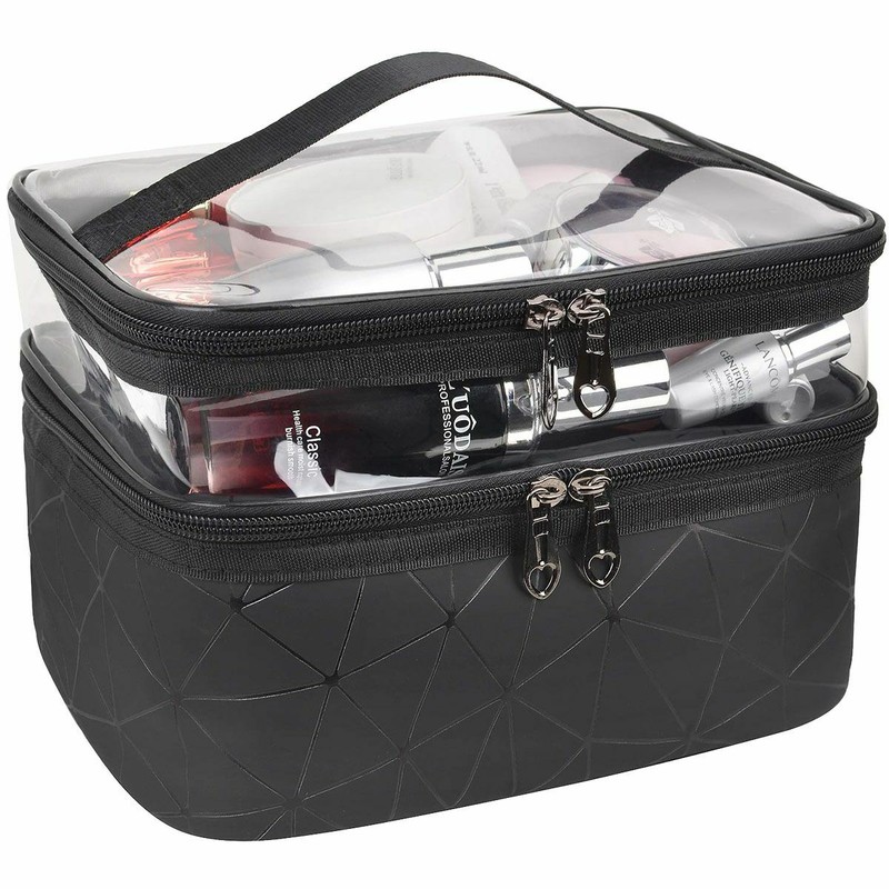 Professional Large Cosmetic Case Makeup Bag Storage Handle Organizer Travel Kit gallery