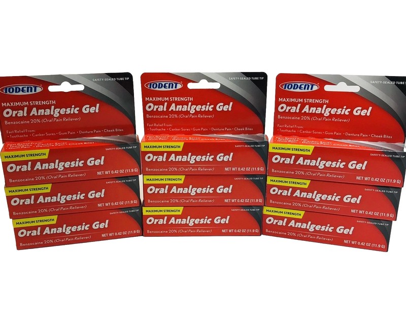 6 } IODENT – MAXIMUM STRENGTH ORAL-A-GEL, BENZOCAINE 20%, Exp.06/2028
