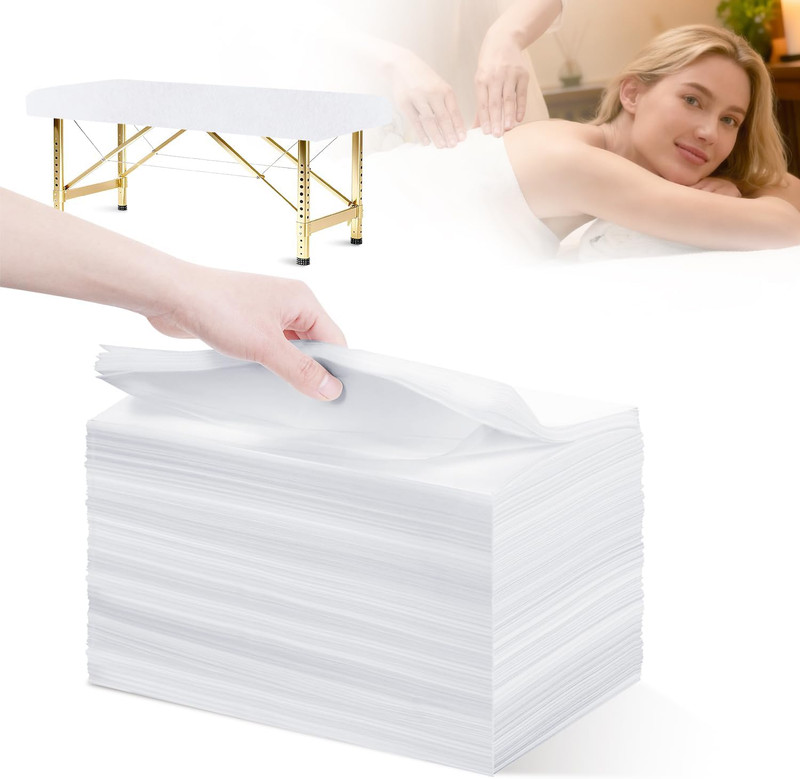 Disposable Bed Sheets 100 Pcs 31″X 71″ Massage Table Cover Non Woven Fabric SPA