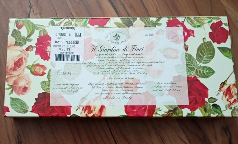 Saponificio Artigianale Fiorentino Il Giardino di Fiori Rose Soap Set 3x4.37 oz gallery