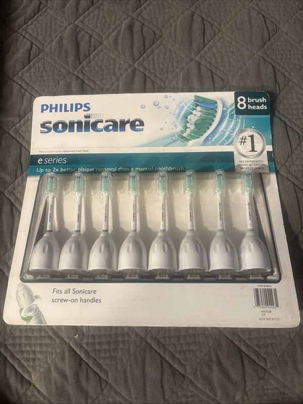 OEM Philips Sonicare E Series Toothbrush Replacement Brush Heads Set of 8 new