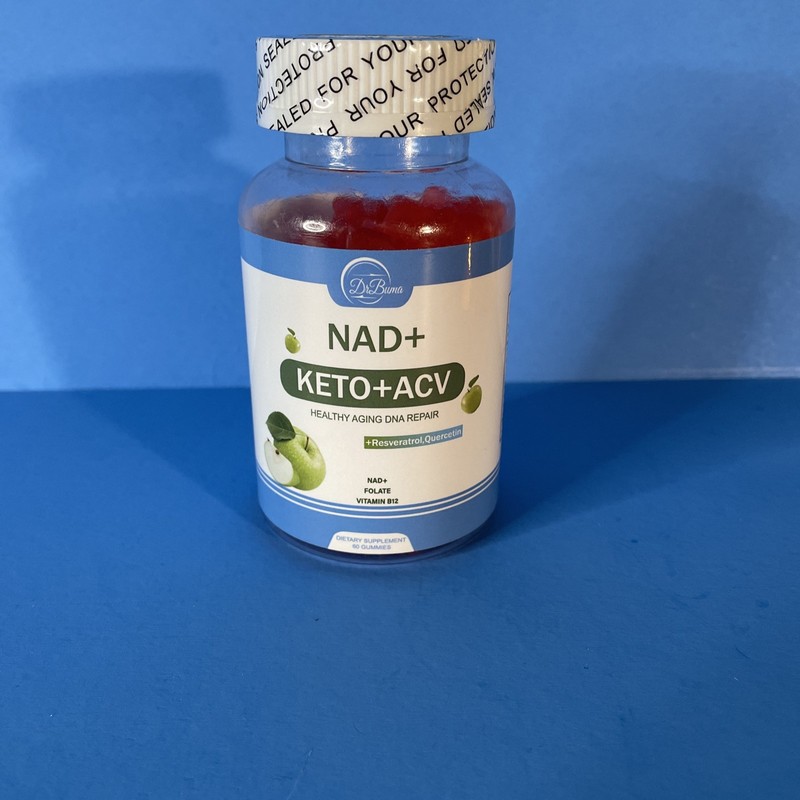 NAD KETO-ACV HEALTY AGING DNA REPAIR Green apple flavor gummies EXP 10/20/2027