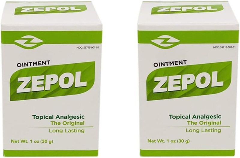 Zepol Topical Analgesic Ointment 1 Oz Pack of 2, ORIGINAL