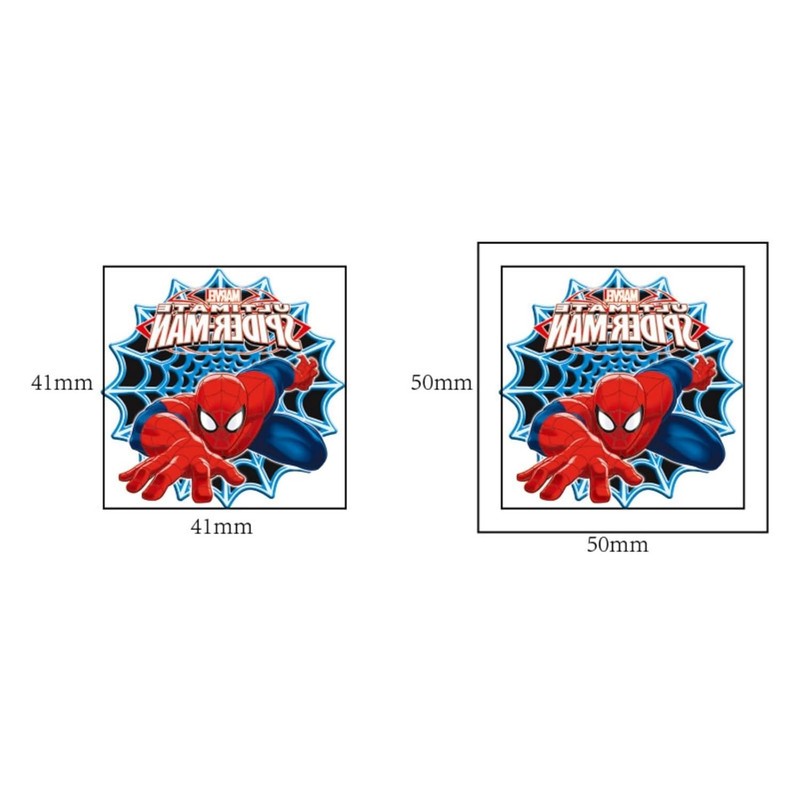 Cute & Colorful Spider Man Temporary Tattoos - 20 Waterproof Stickers for Kids gallery