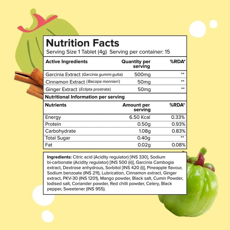 THE PLANT FIX Garcinia Cambogia 15 Effervescent Tablets For Weight Loss gallery