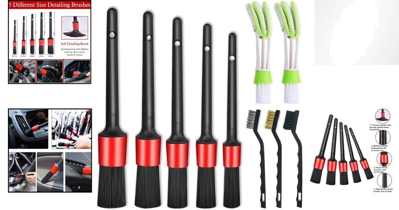 Versatile 11-Piece Auto Detailing Kit - Perfect for Interior & Exterior Care gallery