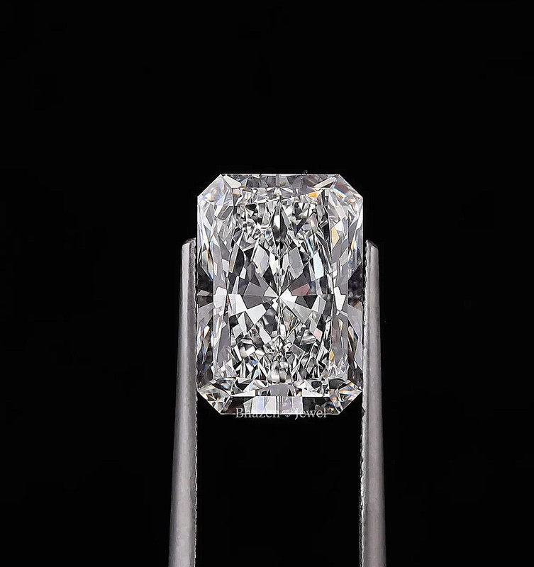 Radiant shape 6 Cts Lab Grown CVD Diamond Natural D Color VVS1 Certified