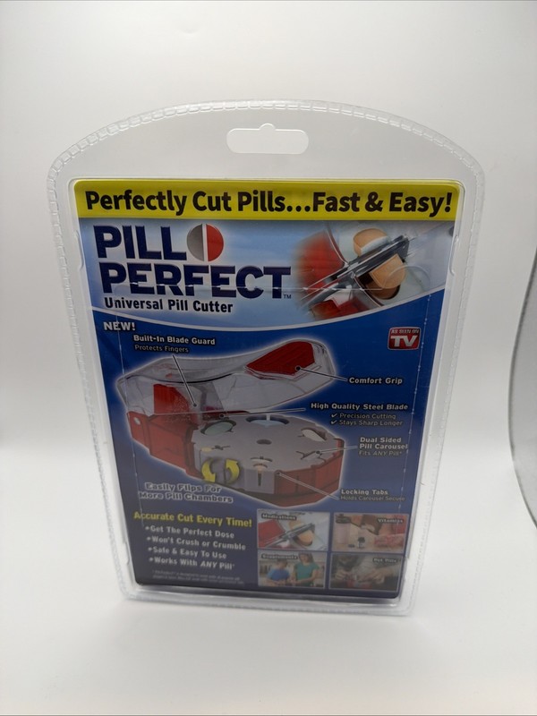 Pill Perfect Universal Cutter - Fits & Splits Any Size Pill Easy - Comfort Grip gallery