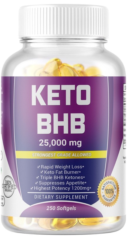 250 KETO BHB 25,000mg PURE Ketone FAT BURNER Weight Loss Diet Pills Ketosis USA