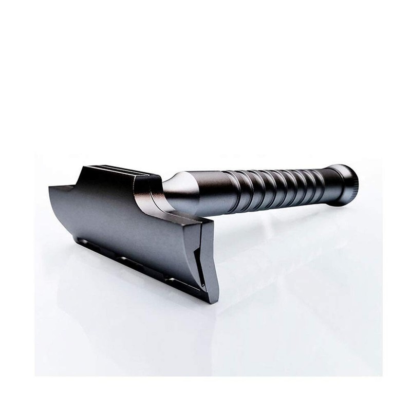 RazoRock BLACK SILVER ELECTRIC BLUE HAWK Single Edge Razor For SE Artist Club gallery