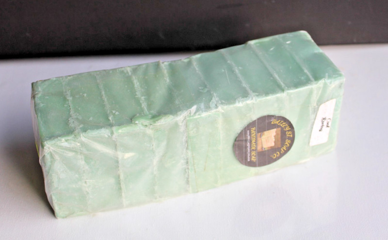 Cool Spring Green Handmade soap loaf 9 Precut bars-Free Shipping gallery