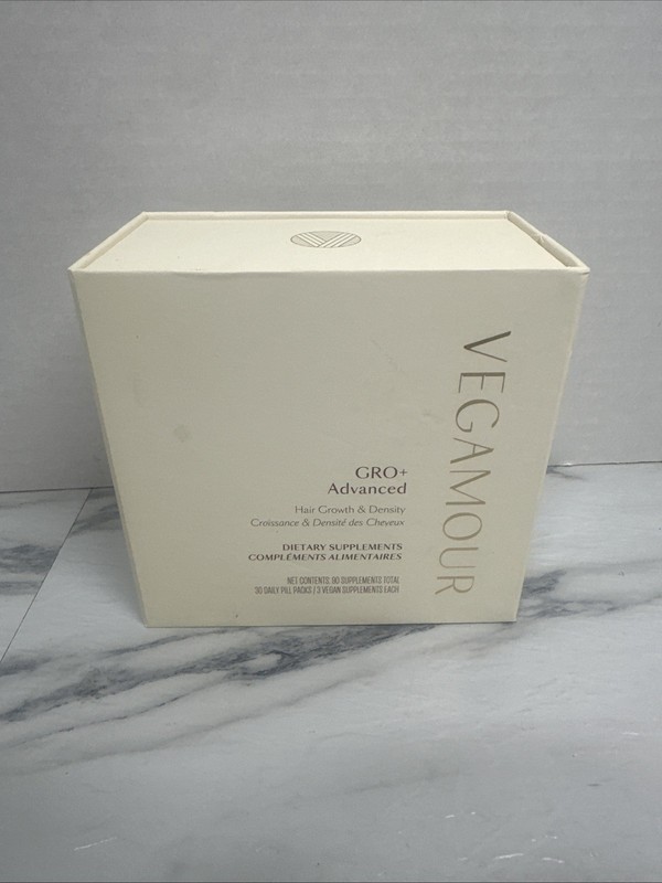 Vegamour GRO+ Advanced Hair Growth and Density Supplements – 30 ct