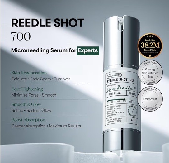VT Cica x Hyalon Reedle Shot 700 Refines Skin 30ml / 1.01 fl oz Exp 10/23/2026 gallery
