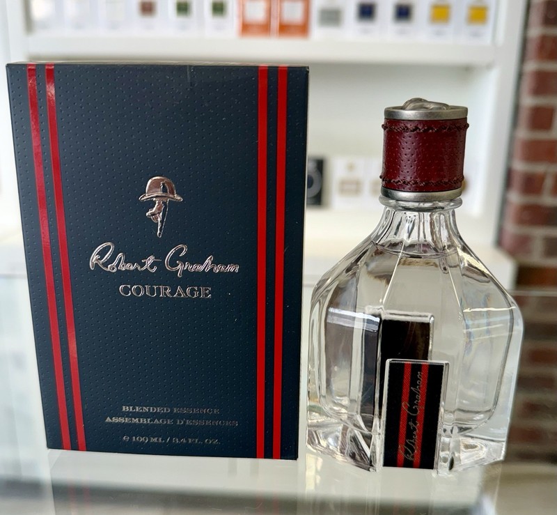 Robert Graham COURAGE 3.4 oz 100 ml Blended Essence Spray Rare, NEW WITH BOX