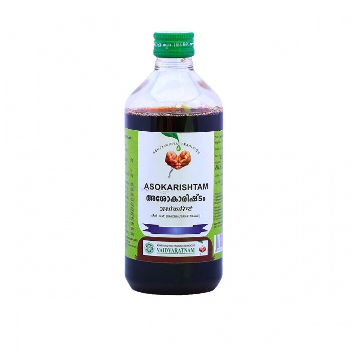 Vaidyaratnam Oushadhasala Ayurvedic Asokarishtam Syrup 450ml