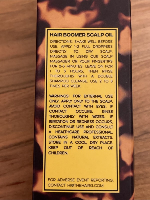 THE HAIR RENERATION HAIR BOOMER Moisturizing￼Scalp Oil 30ML New In Box gallery