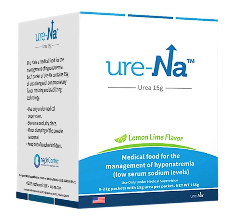 Ure-Na Urea 15g Lemon-Lime flavored For Low Sodium Control 8 Count (0.74 oz)